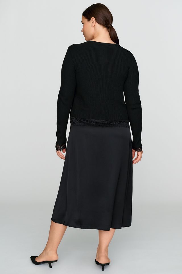 By Anthropologie Twofer-Strickjacken-Midikleid #6