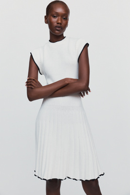 andwang Airy Knit Pleated Dress Set Sサイズ By Anthropologie Pleated Knit Mini Dress | Anthropologie