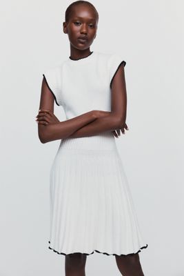 By Anthropologie Pleated Knit Mini Dress