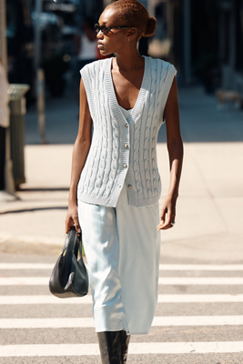 By Anthropologie Gemini Twofer Cable-Knit Midi Dress | Anthropologie