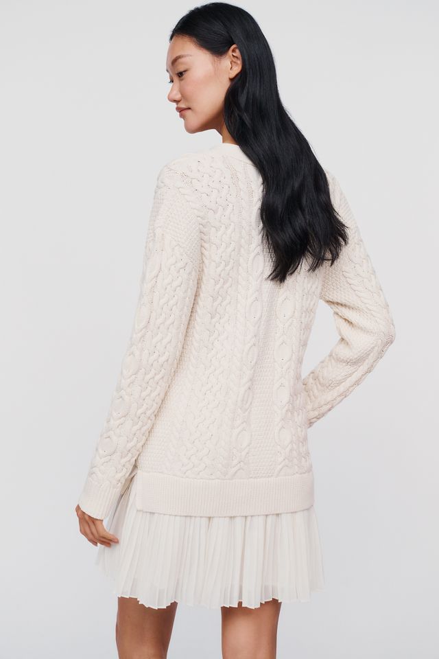 By Anthropologie Delphine Twofer Cardigan Mini Dress #2
