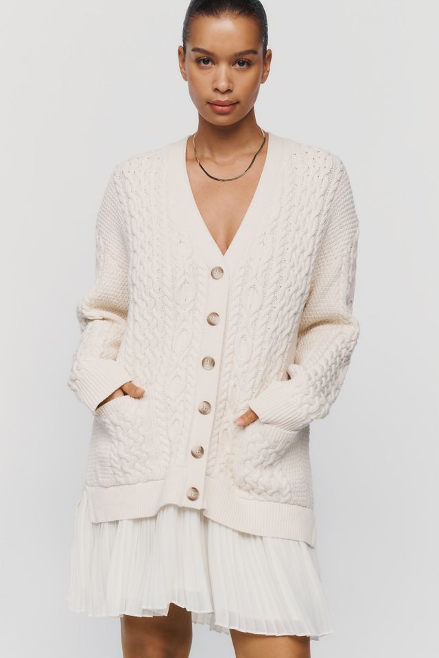 By Anthropologie Delphine Twofer Cardigan Mini Dress #4