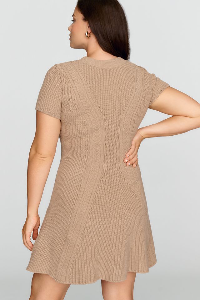 By Anthropologie Cable Knit Sweater Mini Dress #1