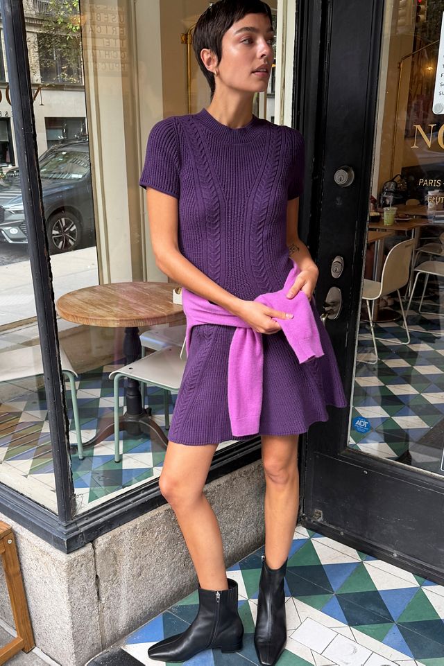 By Anthropologie Cable Knit Sweater Mini Dress #4
