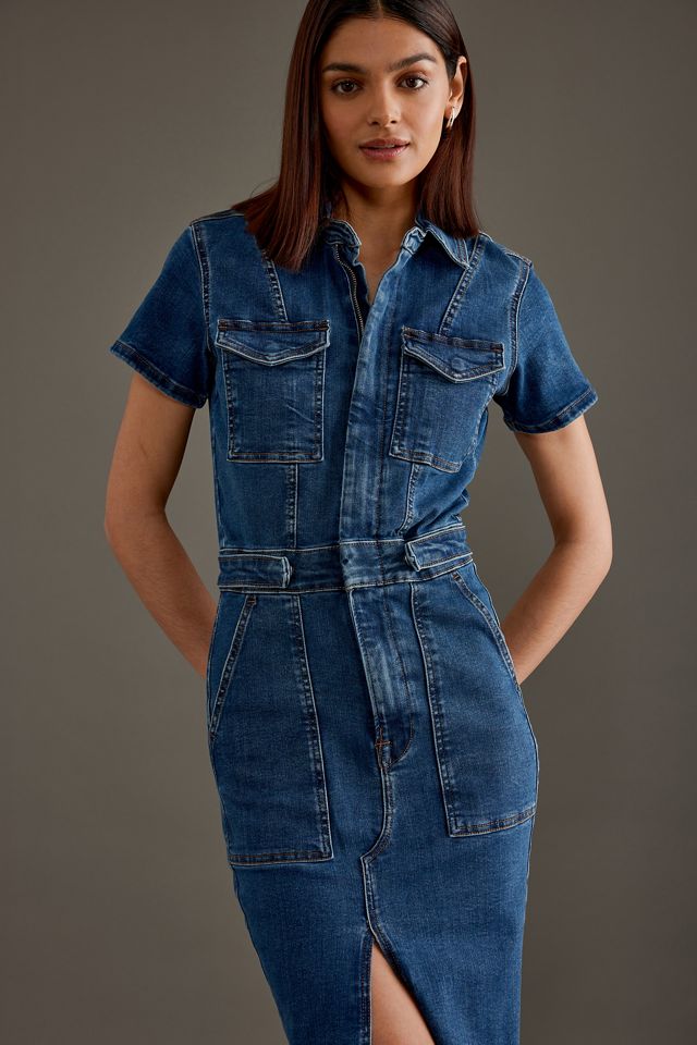Good American Vestito Maxi in Denim Fit For Success #1