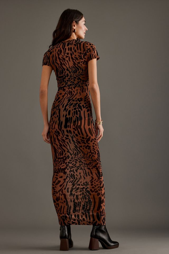 Robe longue t-shirt en maille Good American #1