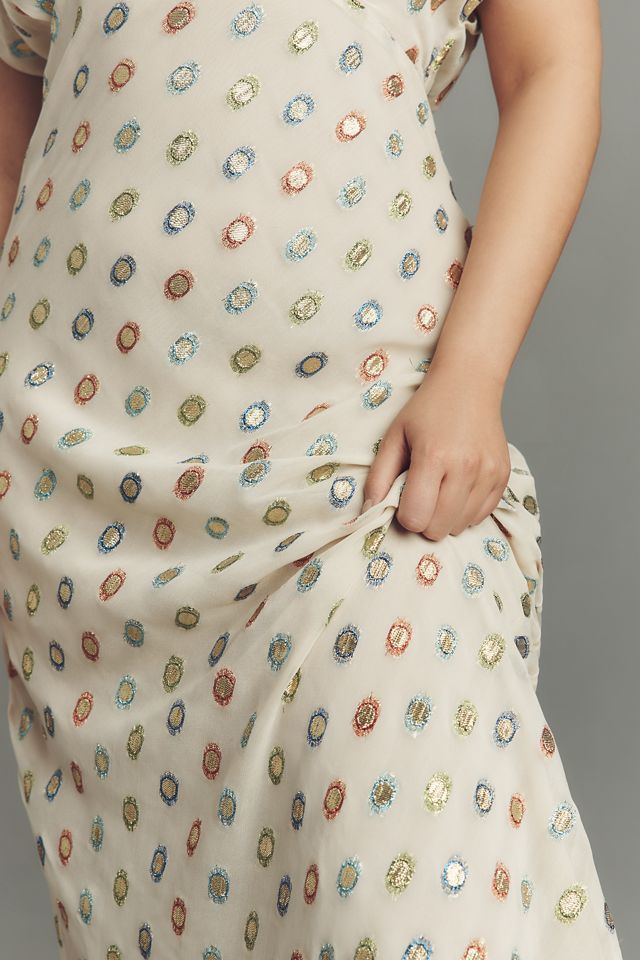 Never Fully Dressed Elodie Foil Maxi Dress #1