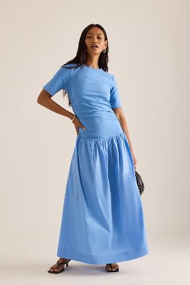 Robe Longue Taille Basse Grace en taille: Uk 6 chez Anthropologie - Never Fully Dressed - Modalova