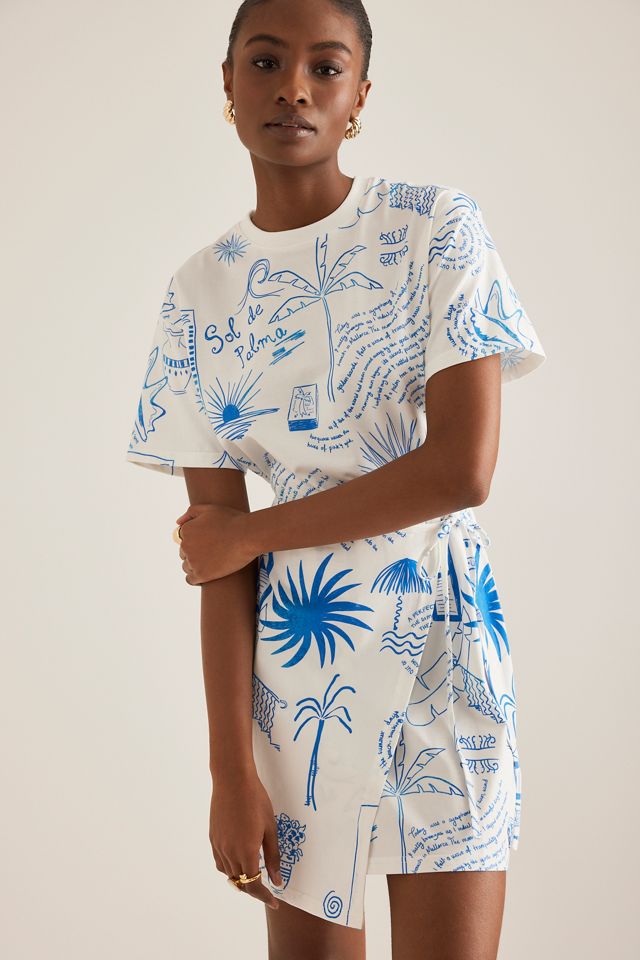Never Fully Dressed Palma Isla Mini Wrap Dress | Anthropologie UK