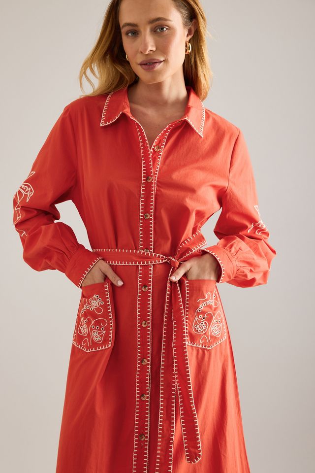 Never Fully Dressed Vestido Camisa Maxi Pollenca #2