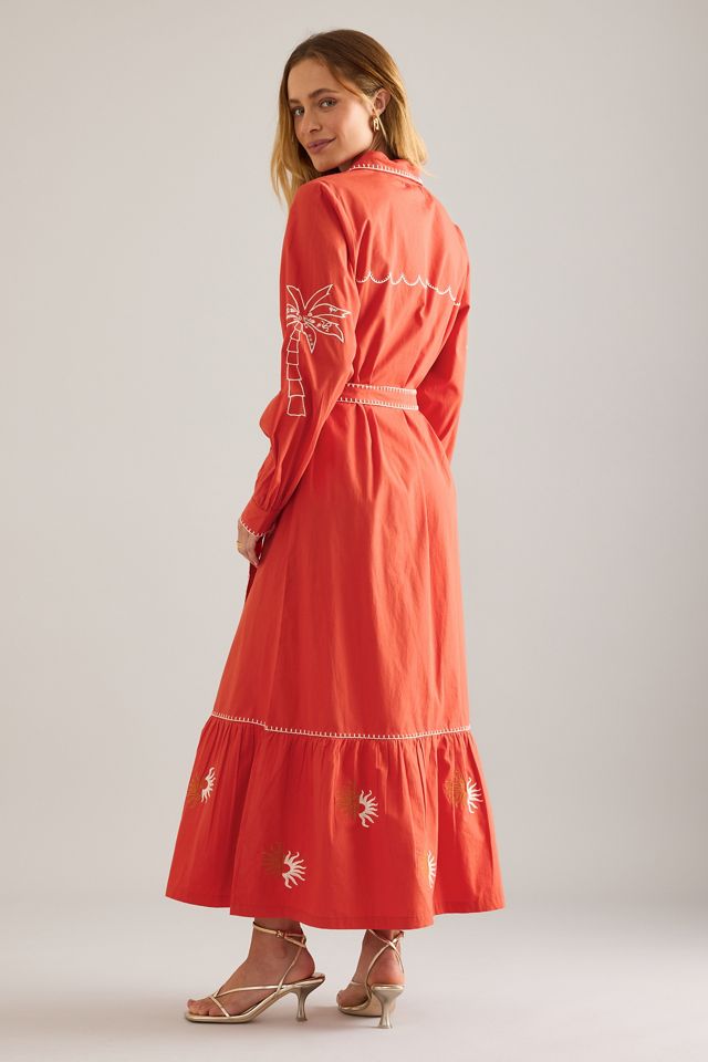 Never Fully Dressed Vestido Camisa Maxi Pollenca #1
