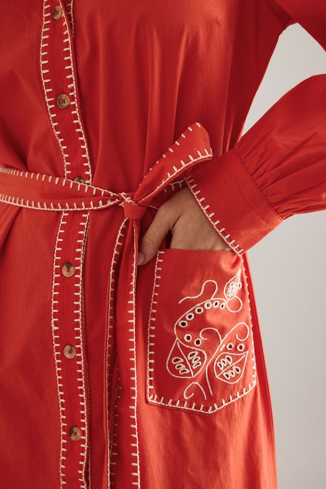 Never Fully Dressed Vestido Camisa Maxi Pollenca #5