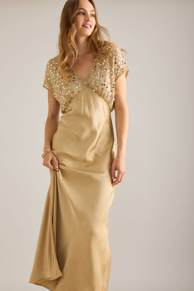 Never Fully Dressed Elodie Sequin Maxi Dress #4