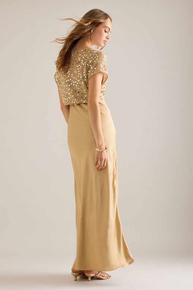 Never Fully Dressed Elodie Sequin Maxi Dress #1