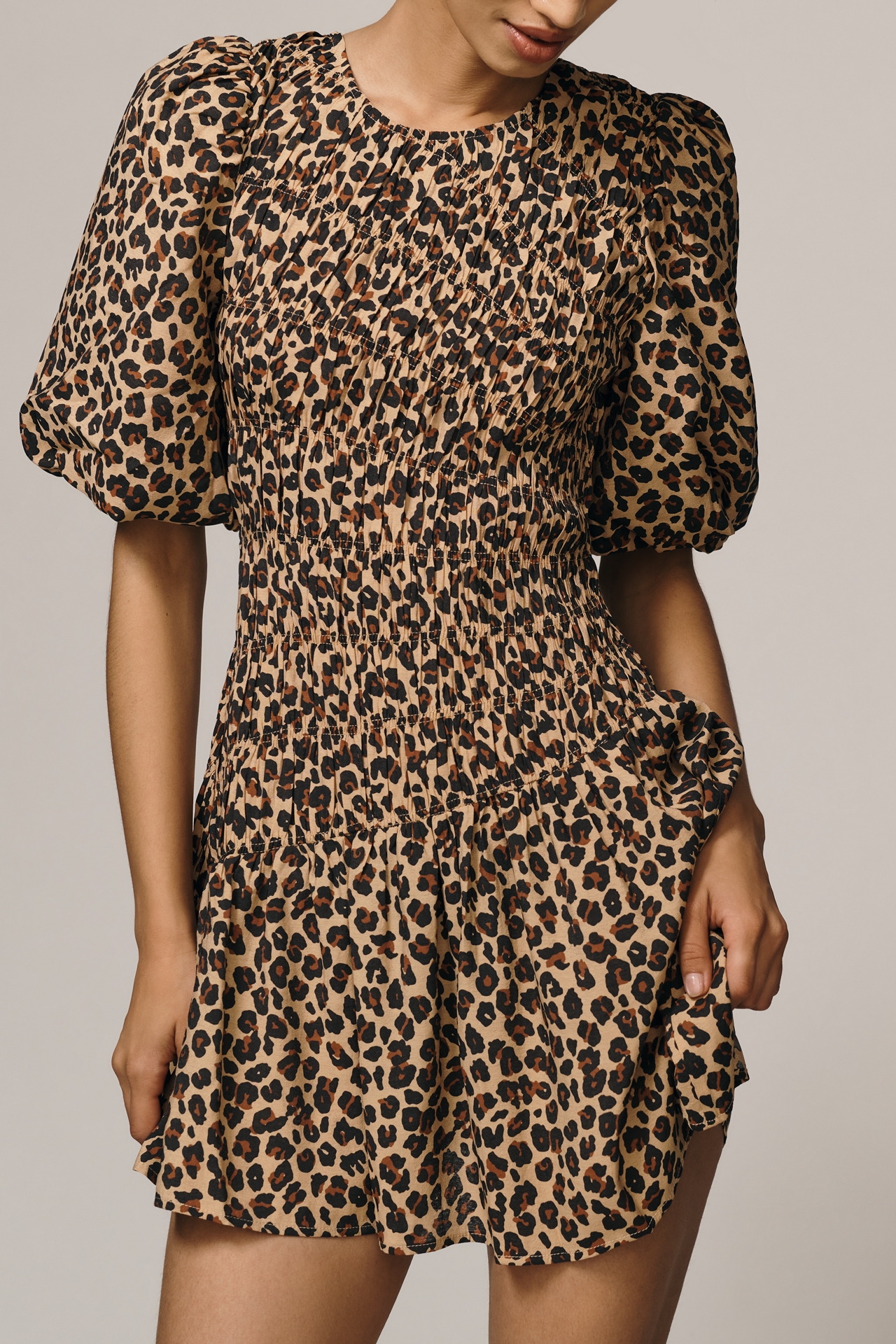 Never Fully Dressed Smocked Mini Dress