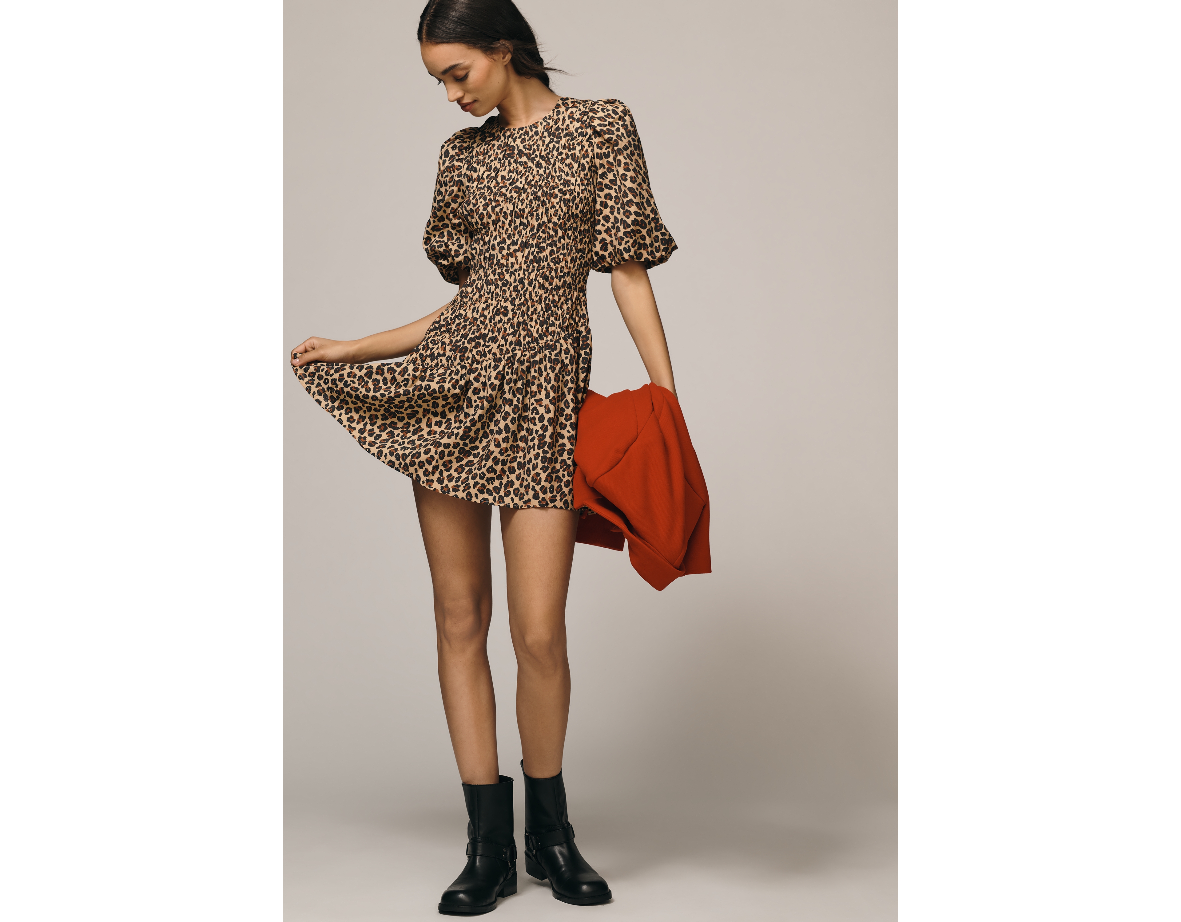 Never Fully Dressed Smocked Mini Dress