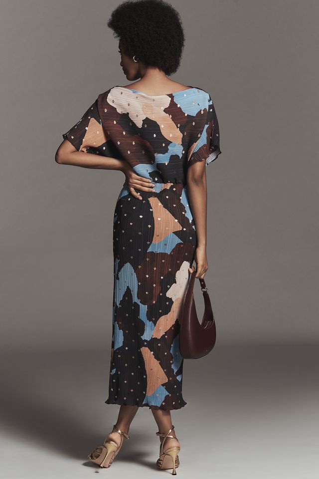 Never Fully Dressed Short=Sleeve Boat-Neck Midi Dress #1