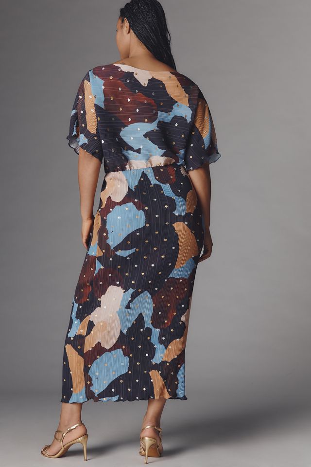 Never Fully Dressed Short=Sleeve Boat-Neck Midi Dress #5