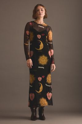 Never Fully Dressed Abito Lungo Mystical in Rete