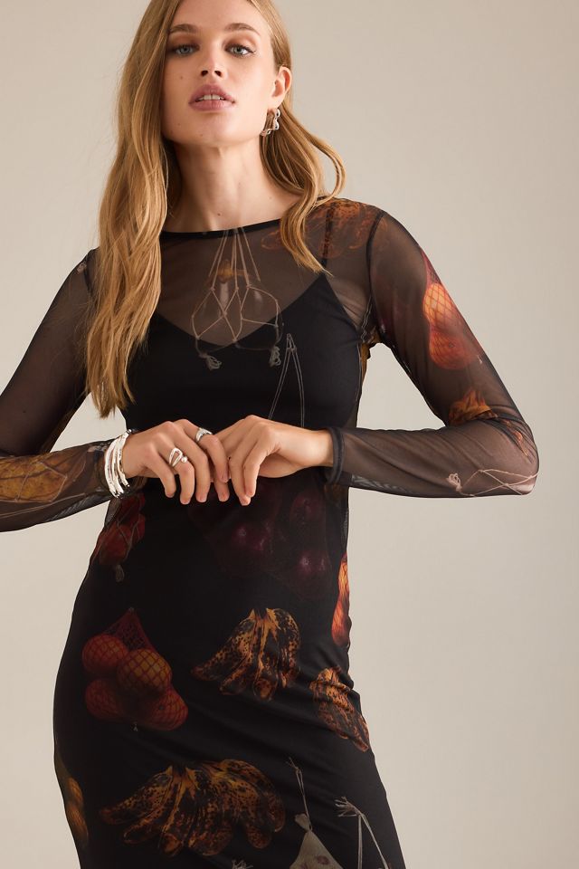 Never Fully Dressed Fruit Mesh Midi Dress #5