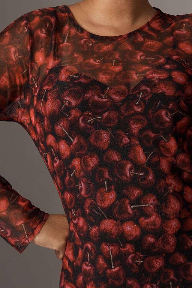 Never Fully Dressed Cherry Mesh Maxi Dress #4