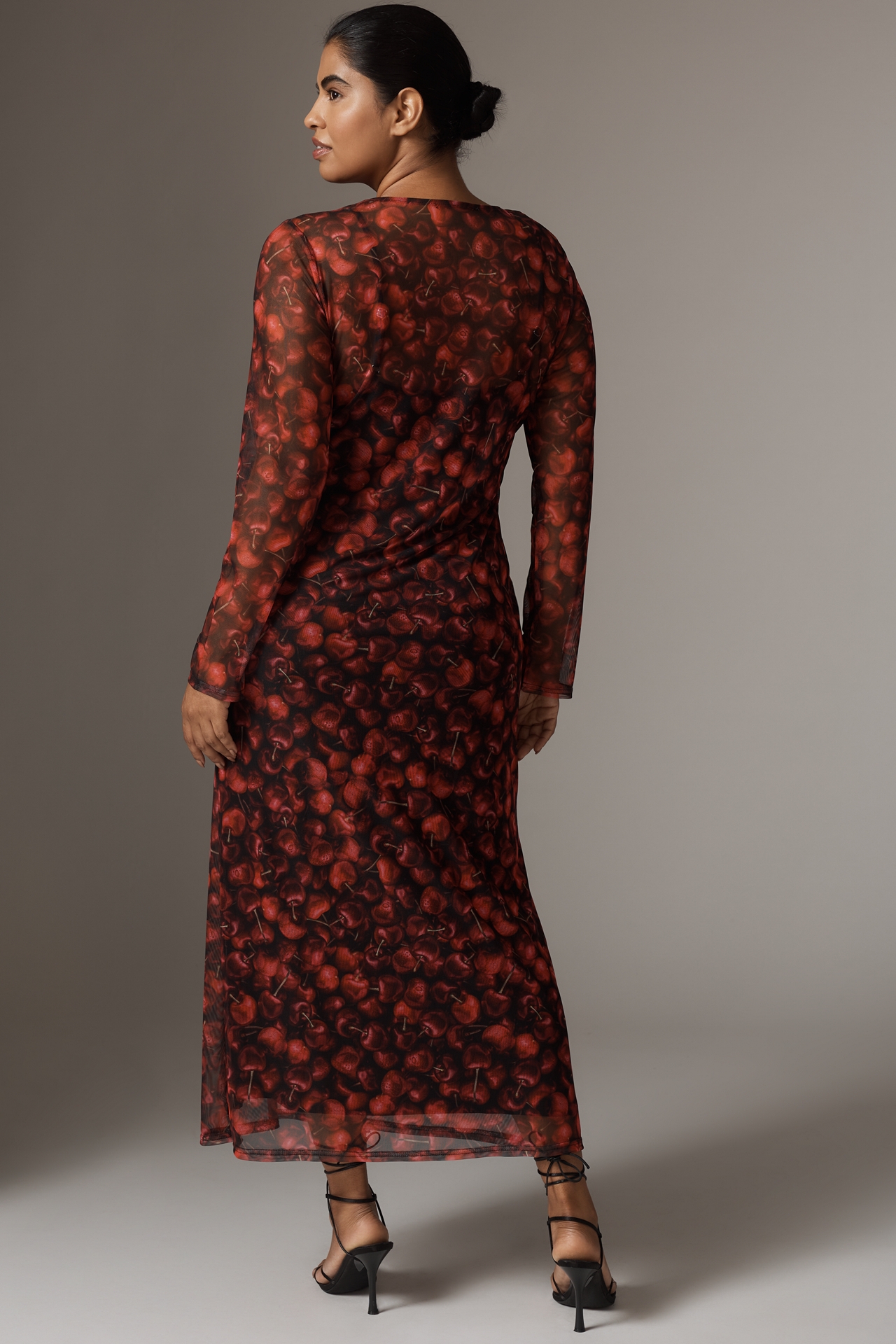 Never Fully Dressed Cherry Mesh Maxi Dress