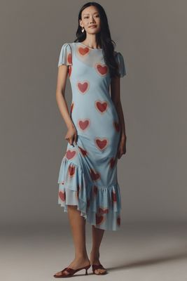 white christmas dresses Elizabeth Heart Cut-Out Dress