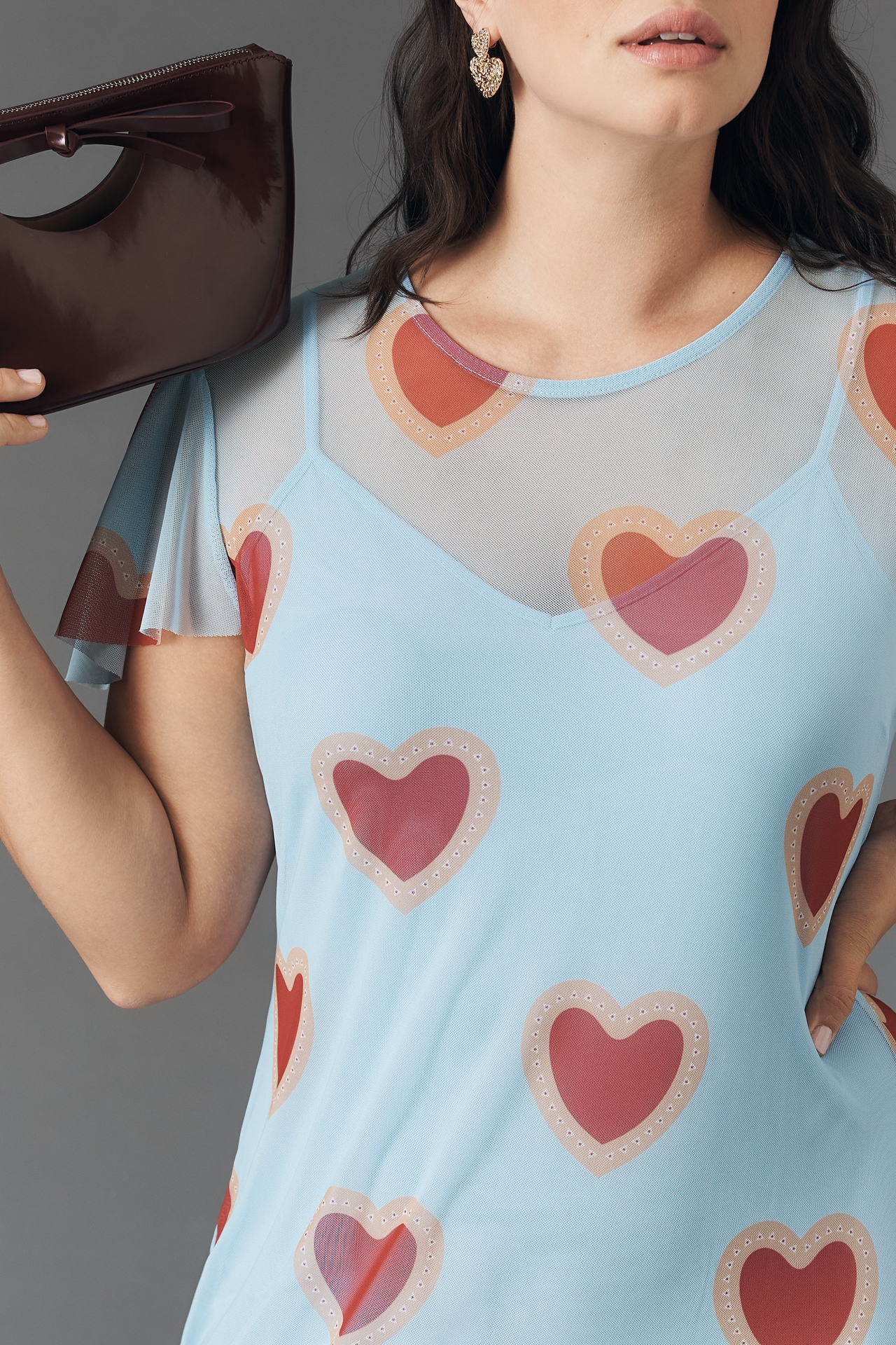 Never Fully Dressed Blue Heart Midi Dress