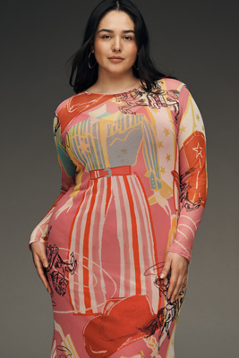 Never Fully Dressed Dallas Mesh Midi Dress