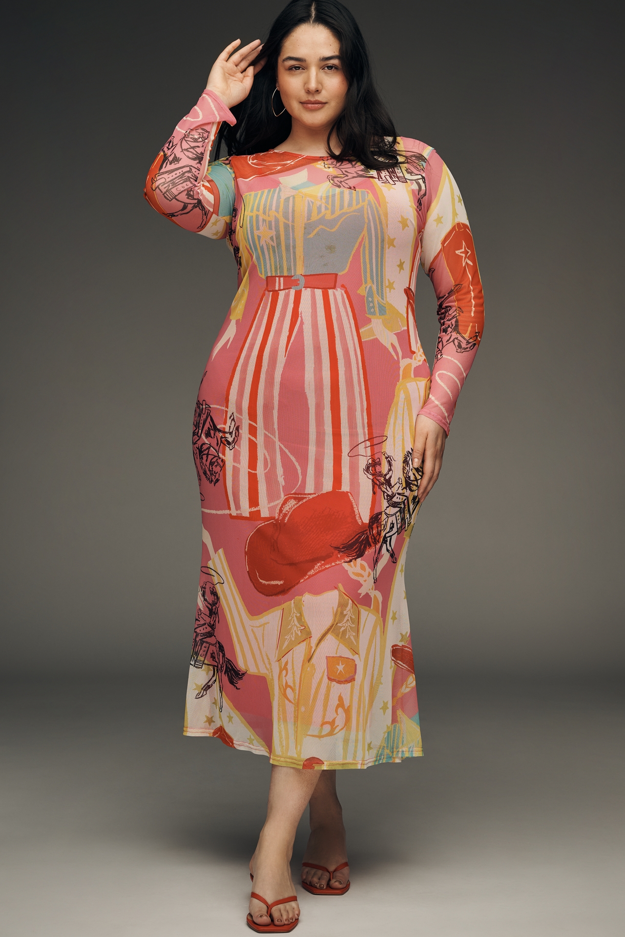 Never Fully Dressed Dallas Mesh Midi Dress