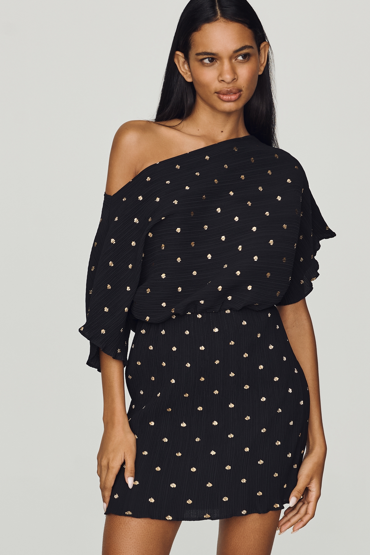 Never Fully Dressed Tilly Off-Shoulder Mini Dress