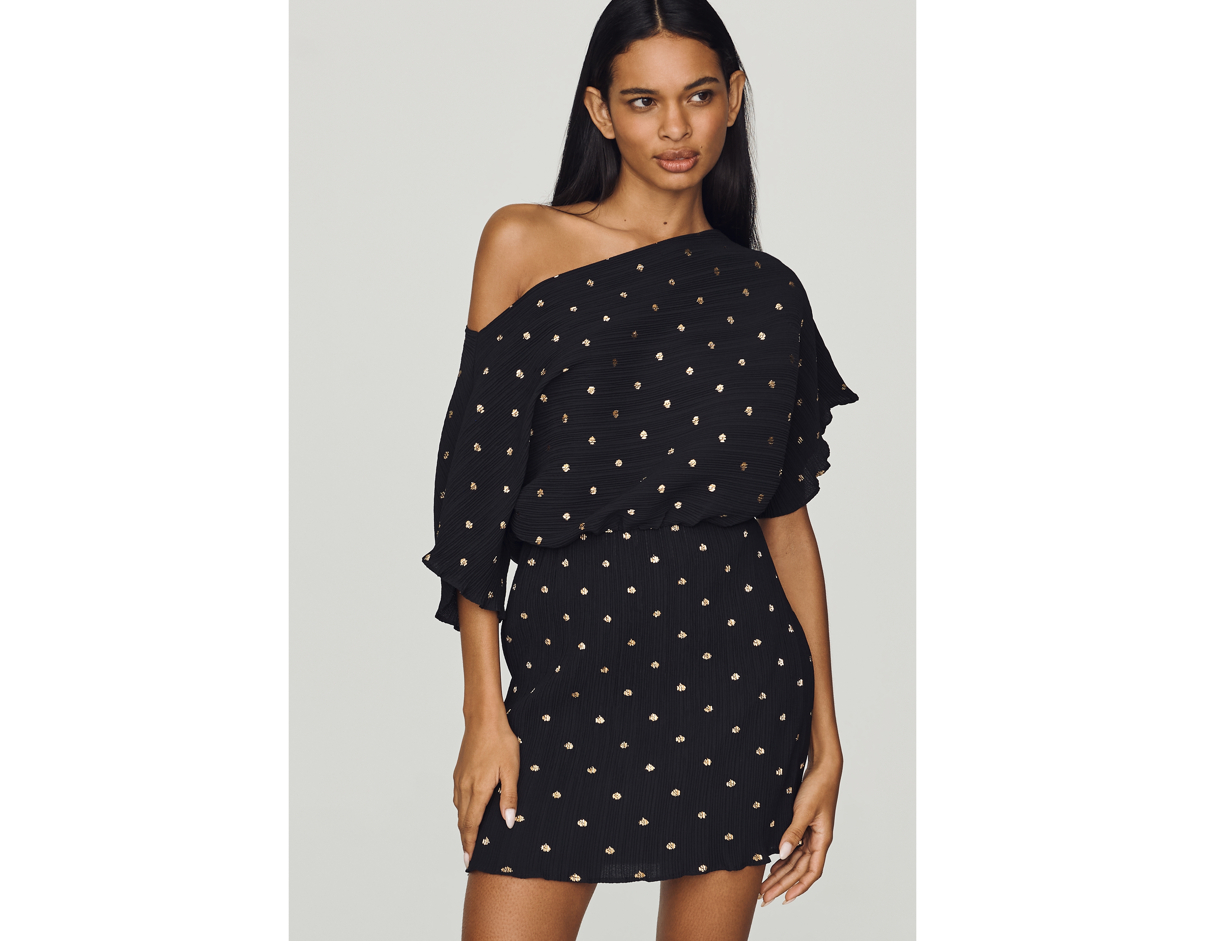 Never Fully Dressed Tilly Off-Shoulder Mini Dress