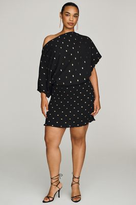 Never Fully Dressed Tilly Off-Shoulder Mini Dress