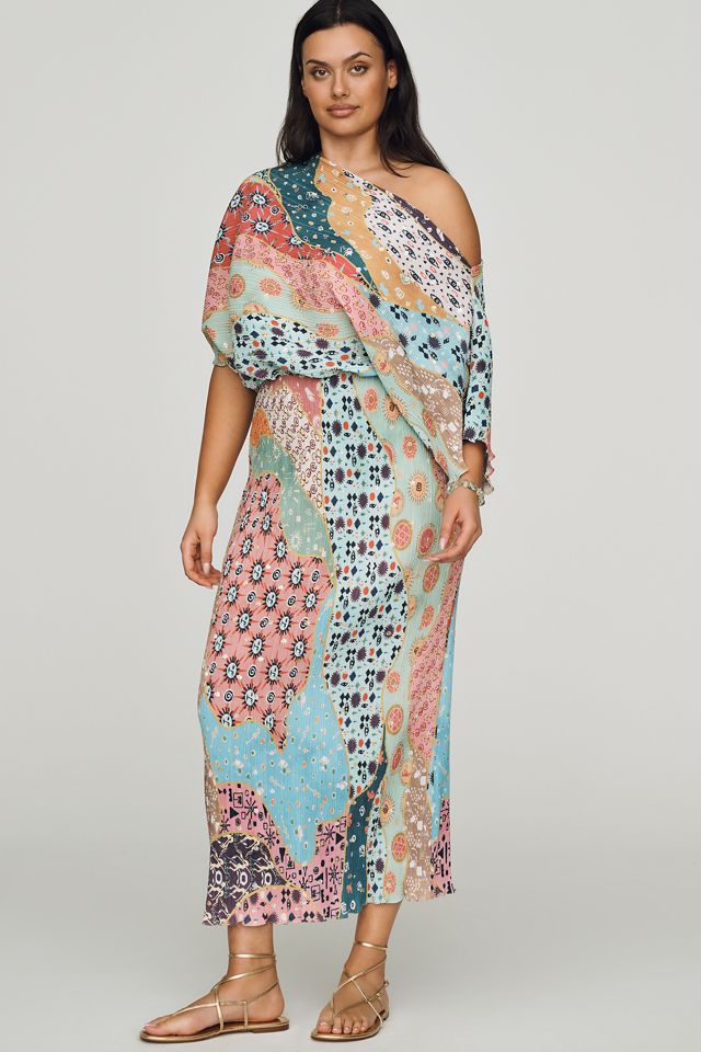 never fully dressed off shoulder dress Never Fully Dressed Tilly Short-Sleeve Off-Shoulder Maxi Dress