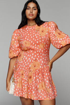 Never Fully Dressed Poppy Short-Sleeve Mini Dress | Anthropologie