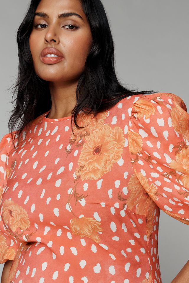 Never Fully Dressed Poppy Short-Sleeve Mini Dress | Anthropologie