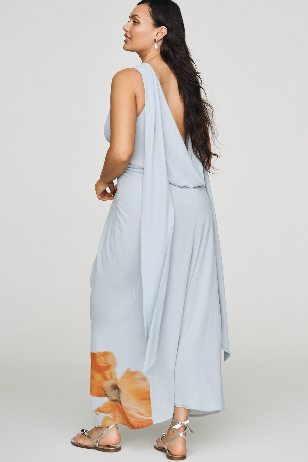 Never Fully Dressed Sophie Plus Scarf Midi Dress