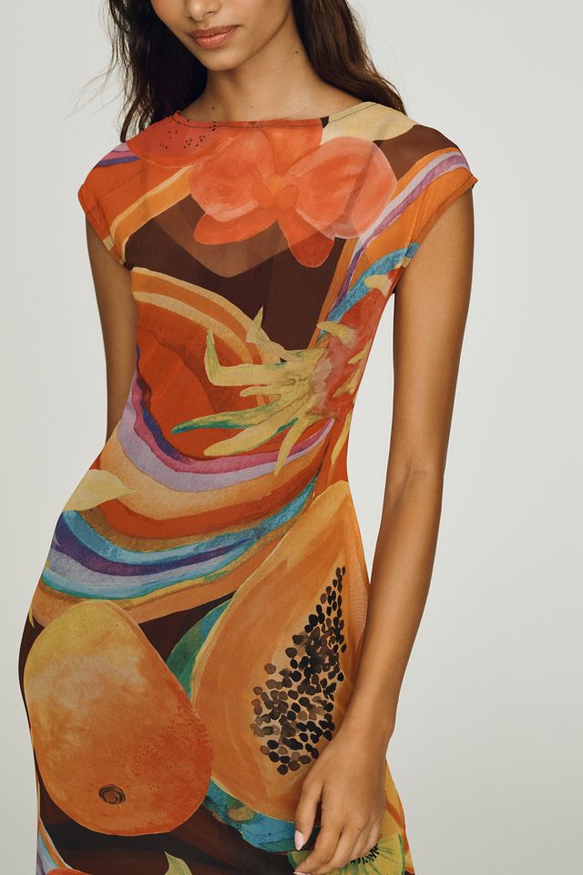 Never Fully Dressed Rio Mesh Midi Dress | Anthropologie