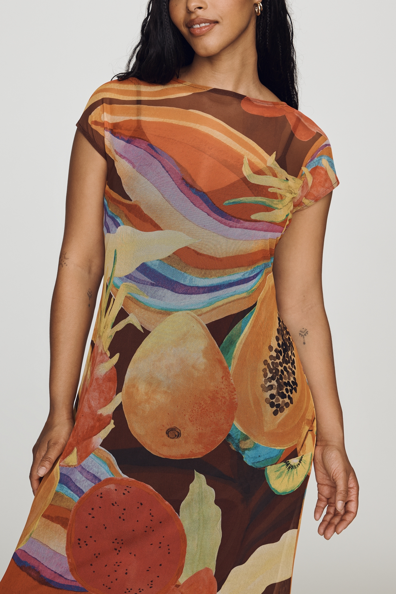 Never Fully Dressed Rio Mesh Midi Dress
