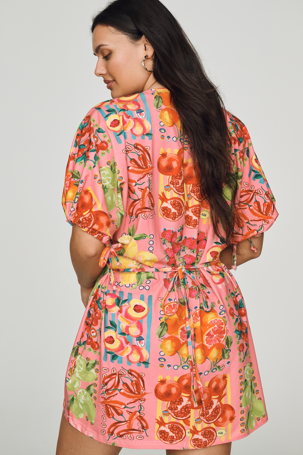 Never Fully Dressed Fruit Stamp Mini Dress