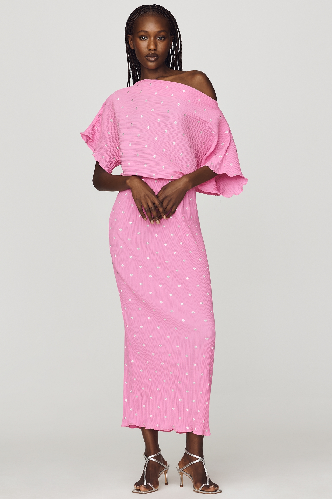 Never Fully Dressed Tilly Draped Midi Dress