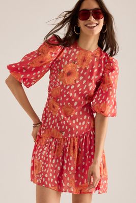 En Saison Ellis Cotton-Linen Halter Dress | Anthropologie UK