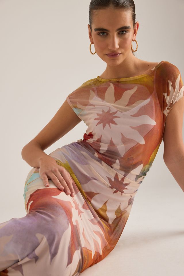 Never Fully Dressed Luna Soleil Mesh Maxi Dress #3