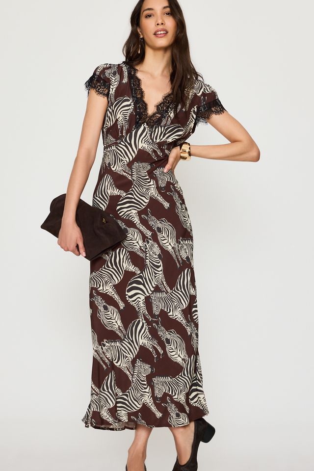 Never Fully Dressed Olivia Zebra Maxi Dress #1