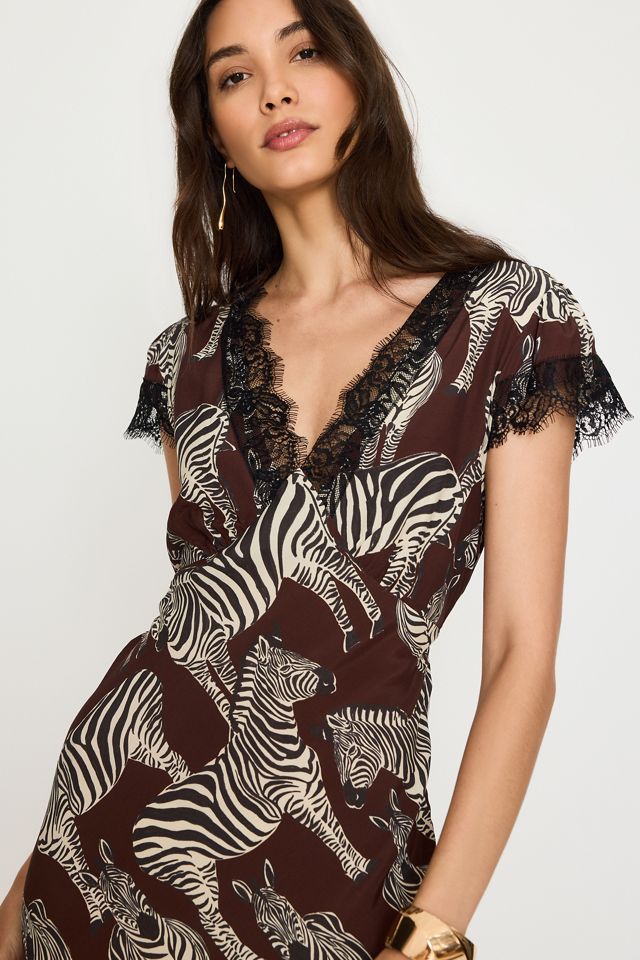 Never Fully Dressed Olivia Zebra Maxi Dress #3