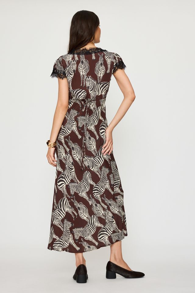 Never Fully Dressed Olivia Zebra Maxi Dress #4