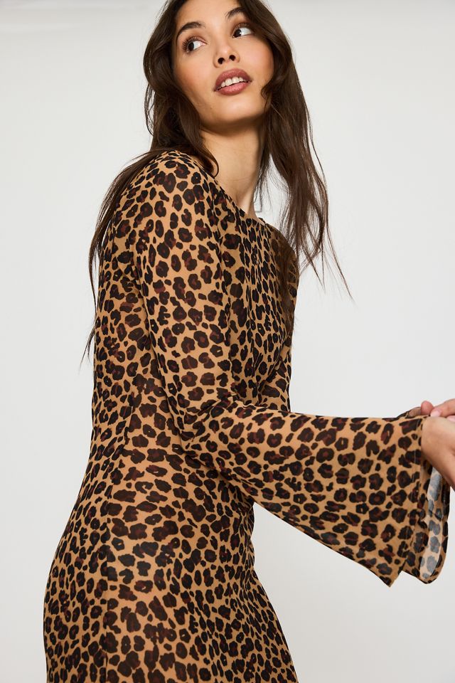 Never Fully Dressed Vestido Maxi Lucia con Estampado de Leopardo #2