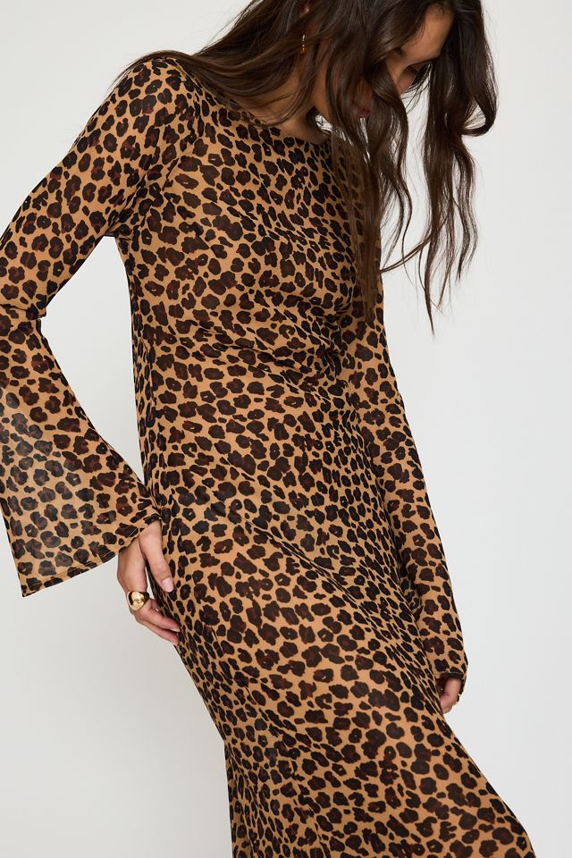 Never Fully Dressed Vestido Maxi Lucia con Estampado de Leopardo #5