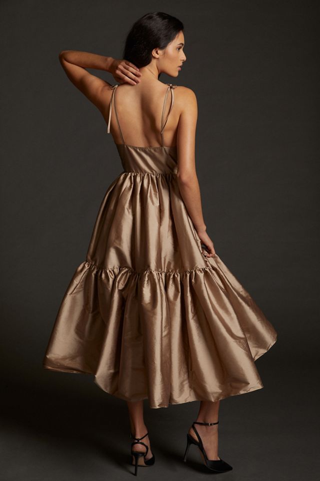 Tiered V-Neck Maxi Dress #2