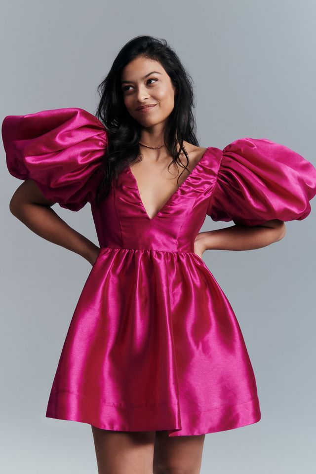 Aureta Studio Puff-Sleeve Mini Dress #5